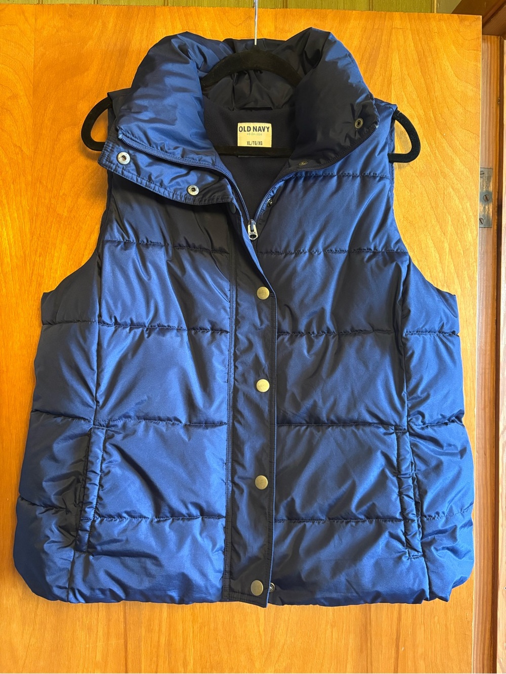 Woman’s Old Navy Blue Puffer Vest
